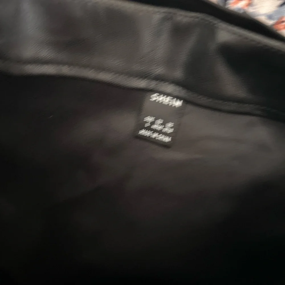 Large faux, leather Moto skirt from Shein